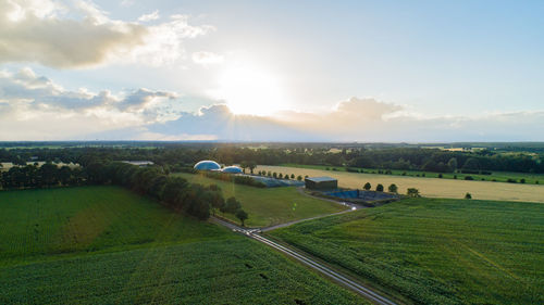 Scenic view of landscape against sky