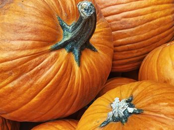 Full frame shot of pumpkins at market