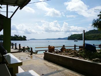 Scenic view of sea against sky