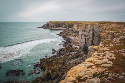 Scenic view of sea against sky