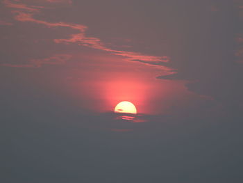 Scenic view of sunset sky