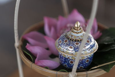 Close-up of christmas decorations