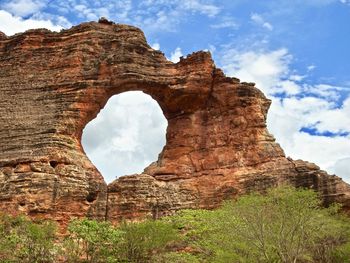 Low angle view of old ruins