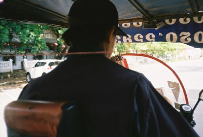 Woman looking at camera