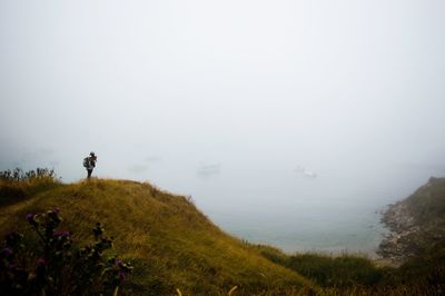 Scenic view of landscape against sky