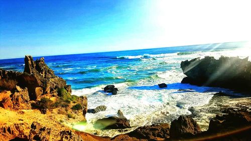 Scenic view of sea against sky