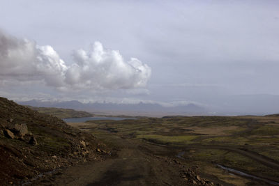 Scenic view of landscape against sky