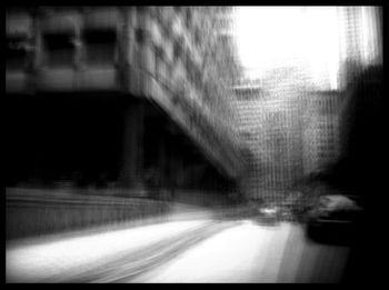 Blurred motion of blurred motion of road