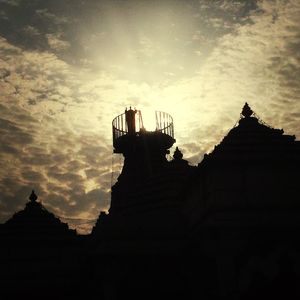 Low angle view of temple against sky