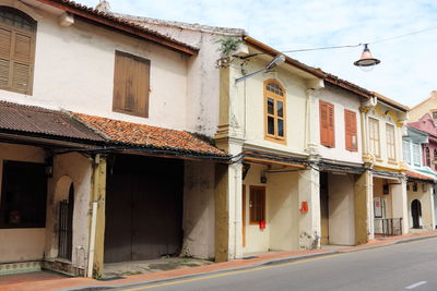Town against sky