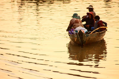 People enjoying in river