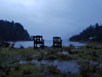 Scenic view of landscape against sky
