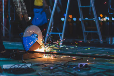 Illuminated ferris wheel