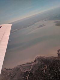 Aerial view of mountain against sky