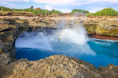 View of waterfall