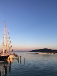 Sailboat in sea