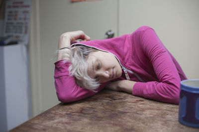 Young woman hanging out in her apartment