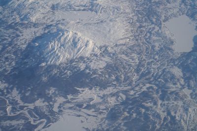 High angle view of landscape against sky