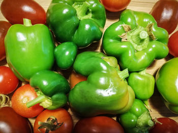 Full frame shot of bell peppers