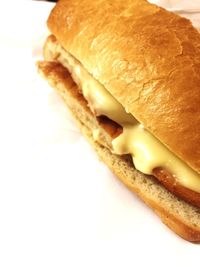 Close-up of bread in plate