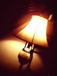 Close-up of electric lamp