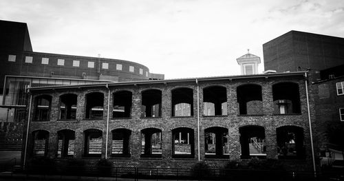 Low angle view of historic building