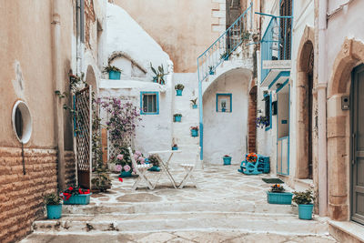 Alley amidst buildings in town