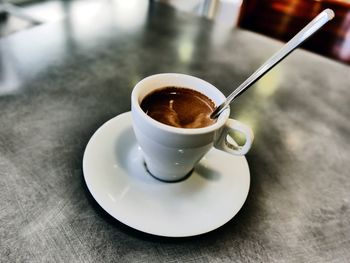 Close-up of coffee cup