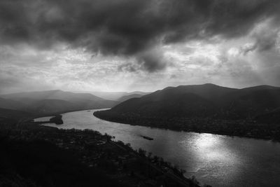 Scenic view of river against sky