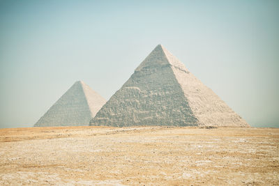 Pyramids of giza. most visited egyptian landmark. ancient egypt. giza necropolis