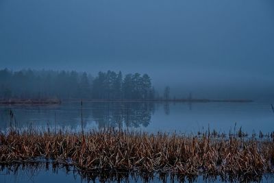 A foggy morning at lake glaningen