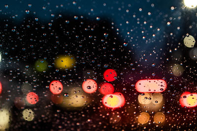 Raindrops on glass window