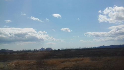 Scenic view of landscape against sky