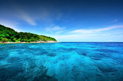 Scenic view of calm sea against sky