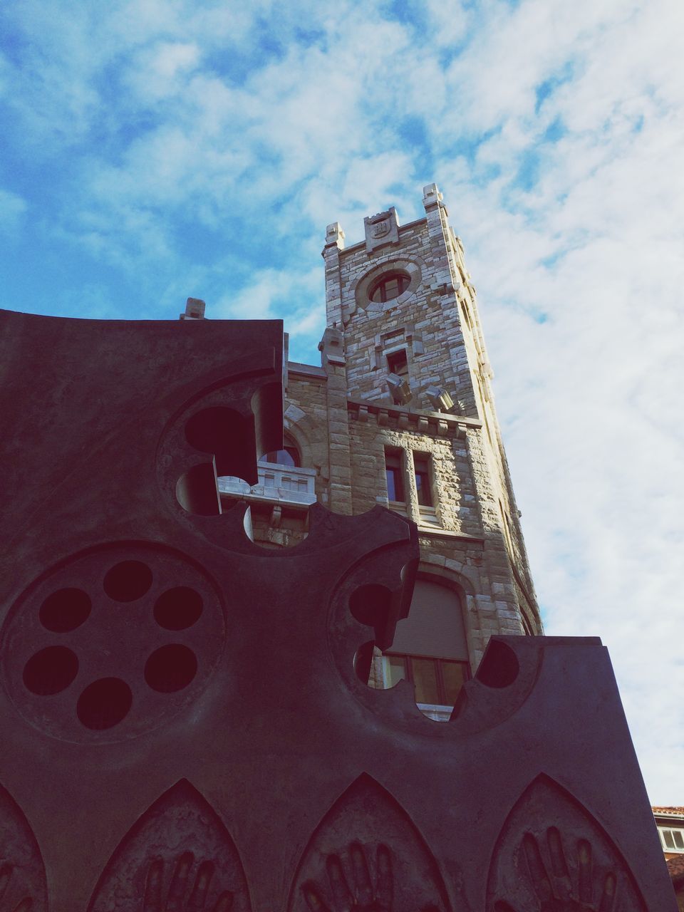 architecture, place of worship, religion, built structure, low angle view, building exterior, spirituality, church, sky, cloud - sky, cathedral, cloud, cross, no people, day, outdoors, ornate, temple - building