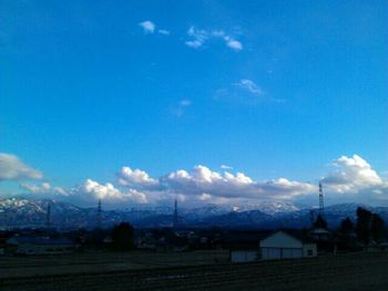 Houses against sky