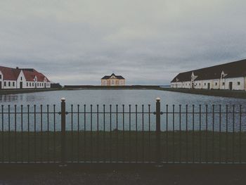 Built structure against cloudy sky