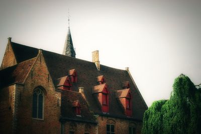 Low angle view of church against sky