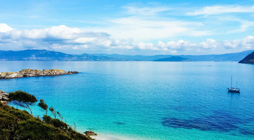 Scenic view of sea against sky