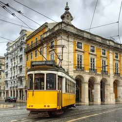 Cable car in old town