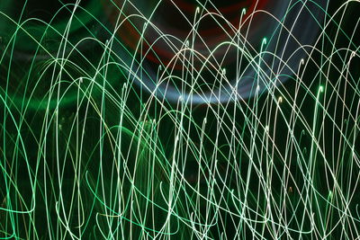 Full frame shot of light painting at night
