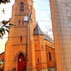 Low angle view of building against sky
