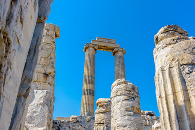 Low angle view of old ruins