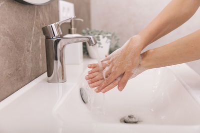 Sink in bathroom