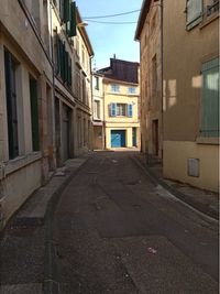 Narrow alley in city