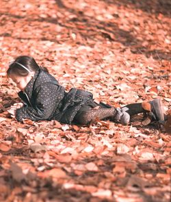 Man lying on ground