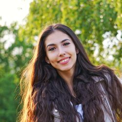 Portrait of smiling young woman