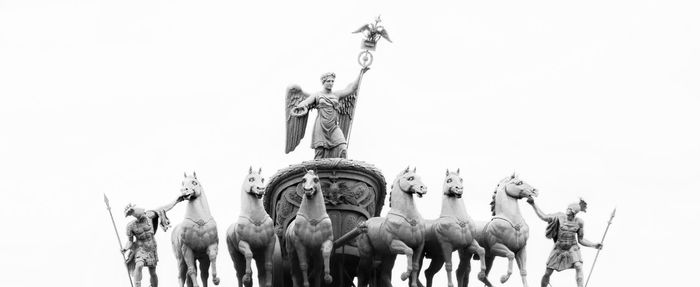 Low angle view of statue