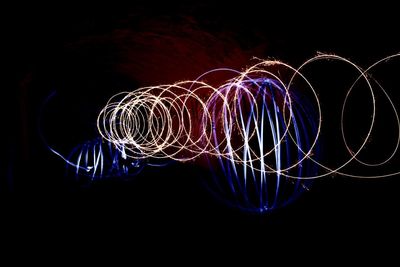 Light painting at night