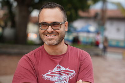 Portrait of smiling young man